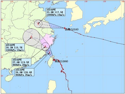 福建臺風(fēng)蘇拉 浙江臺風(fēng)蘇拉 明天上午蘇拉將在福建浙江沿海登陸