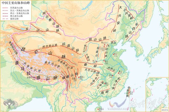 中國(guó)地震帶分布圖
