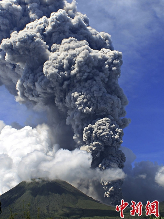 印尼火山噴發
