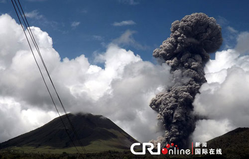 印尼火山噴發