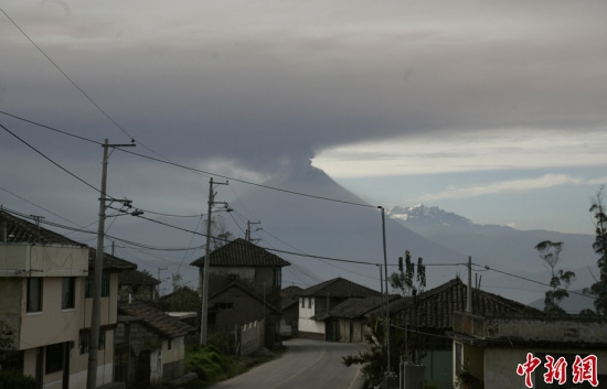 厄瓜多爾火山噴發(fā)