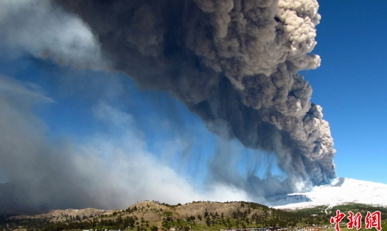 阿根廷科帕韋火山噴發(fā)