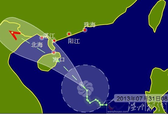 2013年8月1日臺風(fēng)