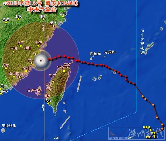 臺(tái)風(fēng)潭美登陸福建