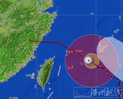 菲特將正式登陸蒼南至福鼎市沿海