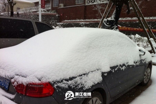 浙江下雪了，2013年冬季浙江湖州安吉第一場(chǎng)雪