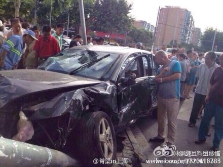 上海永泰路車禍現(xiàn)場