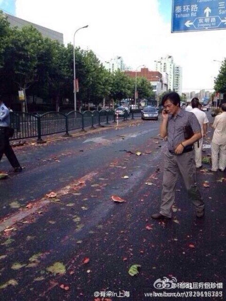 上海永泰路車禍現(xiàn)場