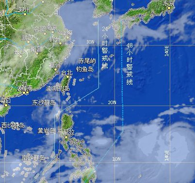 臺(tái)風(fēng)浣熊路徑圖