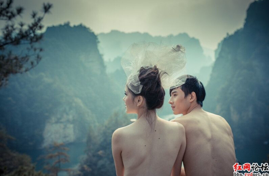 張家界裸*婚紗照