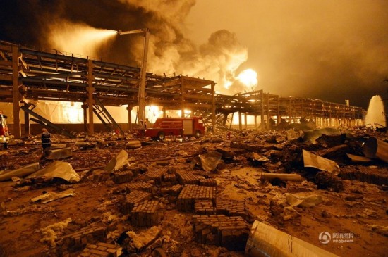 福建漳州古雷PX項目爆燃
