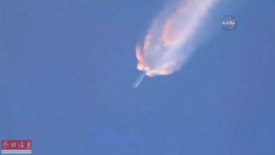 美國獵鷹九號運載火箭爆炸