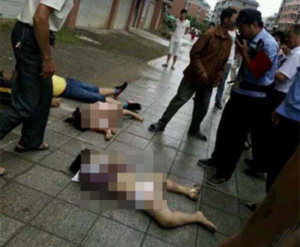 父親二女兒扔下樓后跳樓身亡