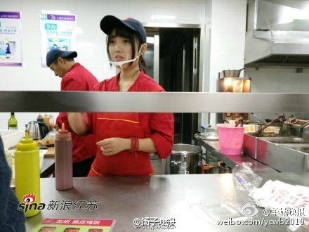 揚州大學李孌 被稱食堂女神