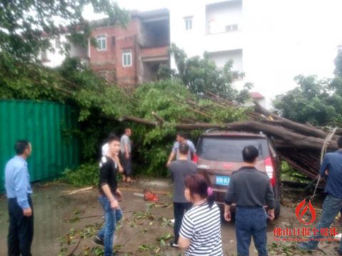 颮線掃過廣東珠三角 深圳佛山等現(xiàn)雷雨大風(fēng)
