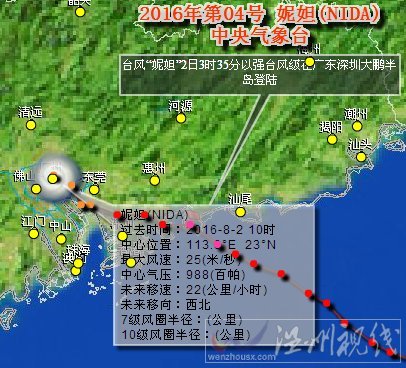 臺風妮妲最新路徑圖