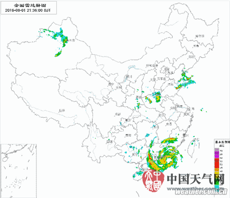 妮妲臺風(fēng)雷達(dá)動態(tài)圖