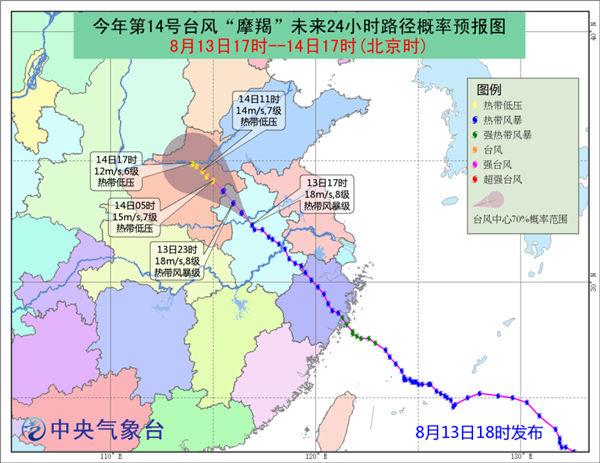 臺(tái)風(fēng)摩羯真頑強(qiáng) 竟然深入到河南