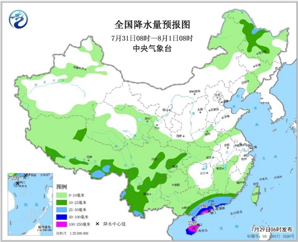 東北西南局地大暴雨 南方高溫持續(xù)夜溫近30℃