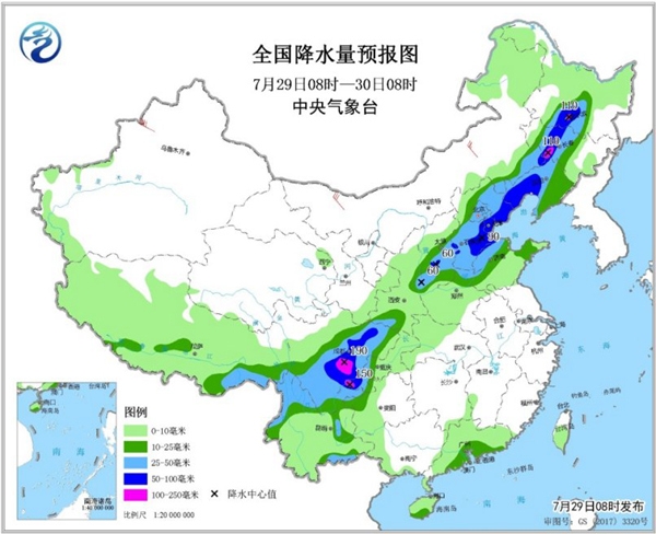 東北西南局地大暴雨 南方高溫持續(xù)夜溫近30℃