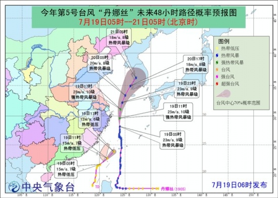 臺風丹娜絲最新消息