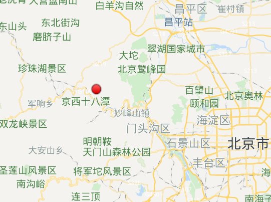 北京門(mén)頭溝地震