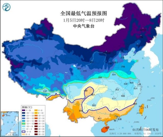 新一輪寒潮來襲中東部降溫將超10℃